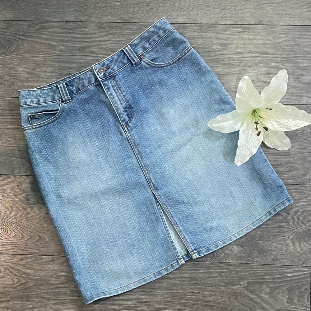 Vintage Roots Classic Blue Denim Skirt